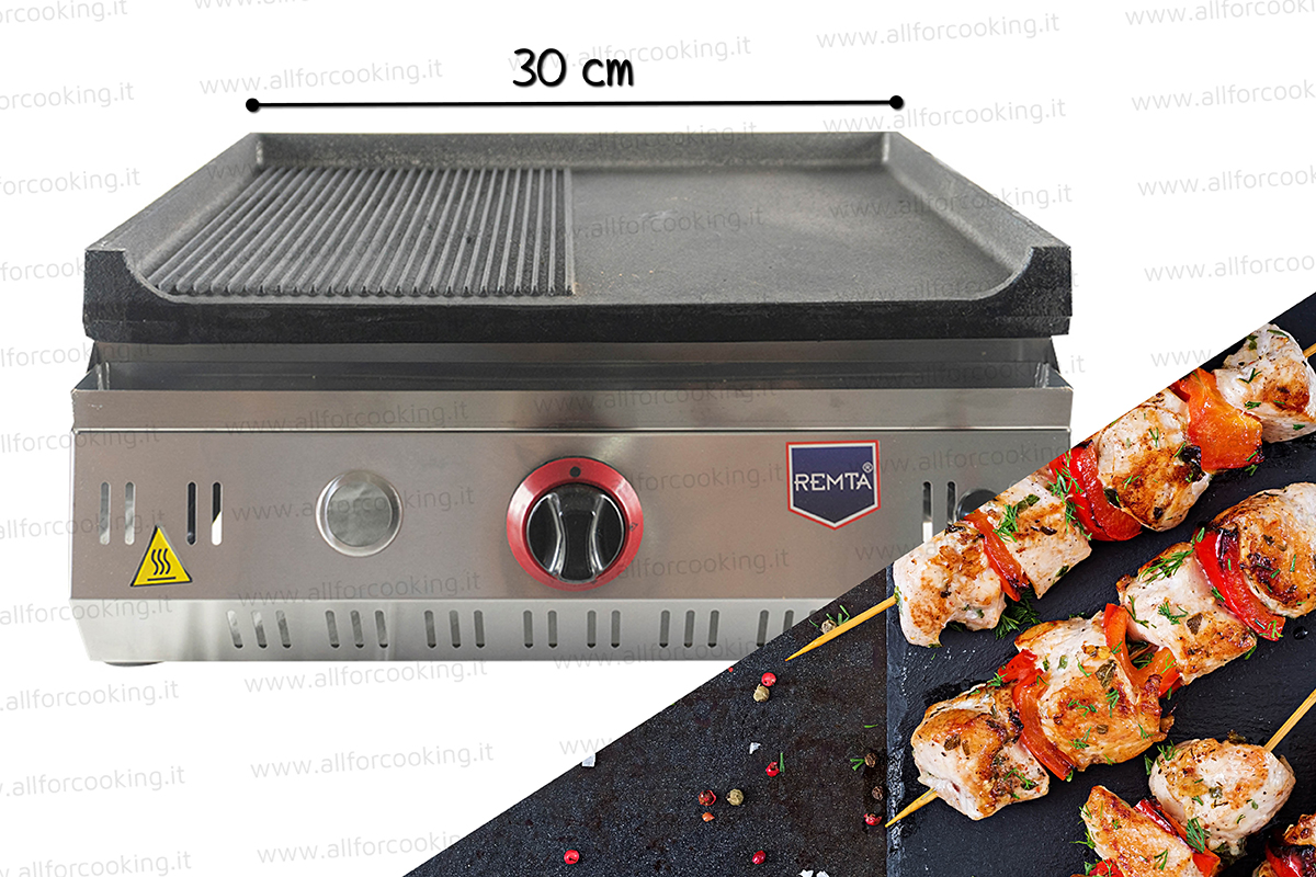fry top gas ghisa 30 rigata liscia2