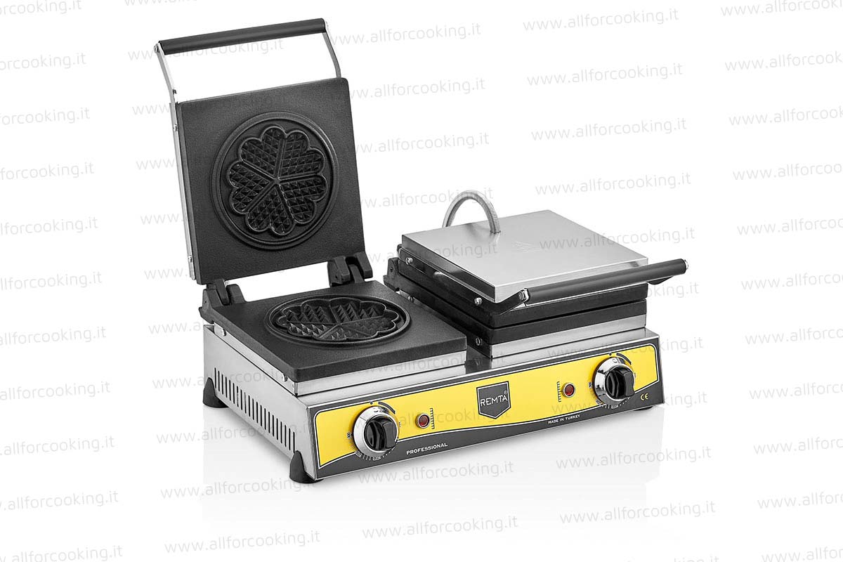 piastra-waffel-doppio-fiore-16-cm piastra waffel doppia 16